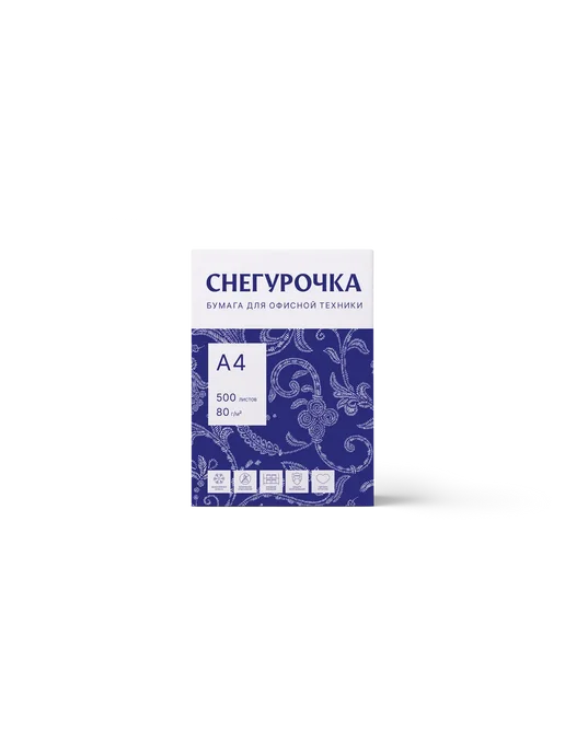 Бумага Снегурочка A4, 80 г/м², 500 листов, 1 пачка, фото 2