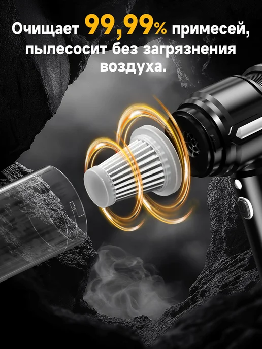 Пылесос для автомобиля беспроводной мощный, вариант, фото 5