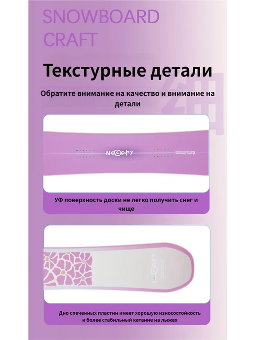NOCOPY карбоновый универсальный Снаряжение для сноубординга, розовый, фото 8