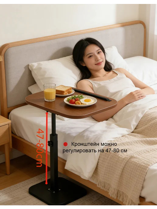 Подъемный кофейный столик, коричневый, фото 7