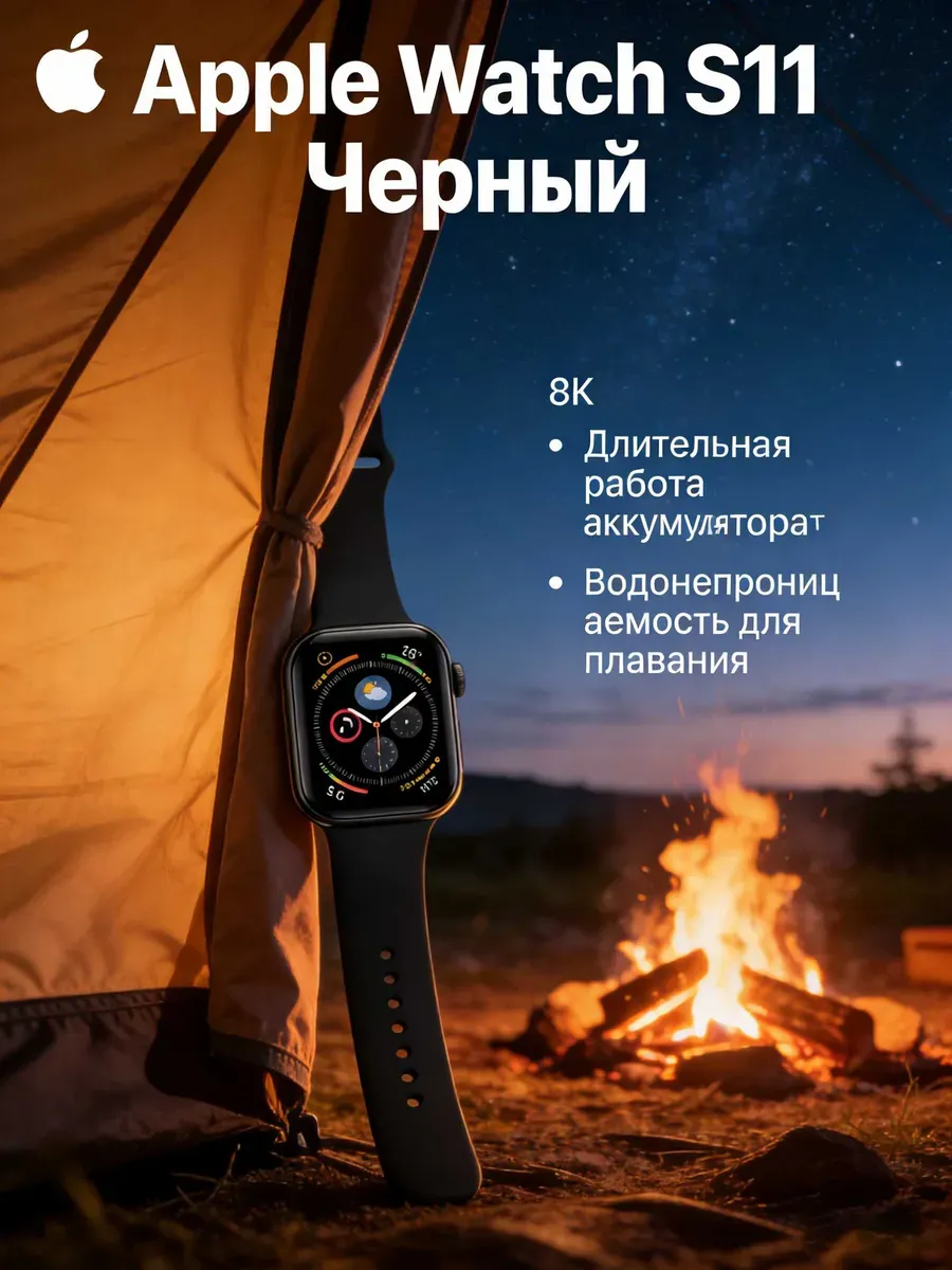 Apple Часы Watch S11 42mm Space Gray Sport Band (S M)