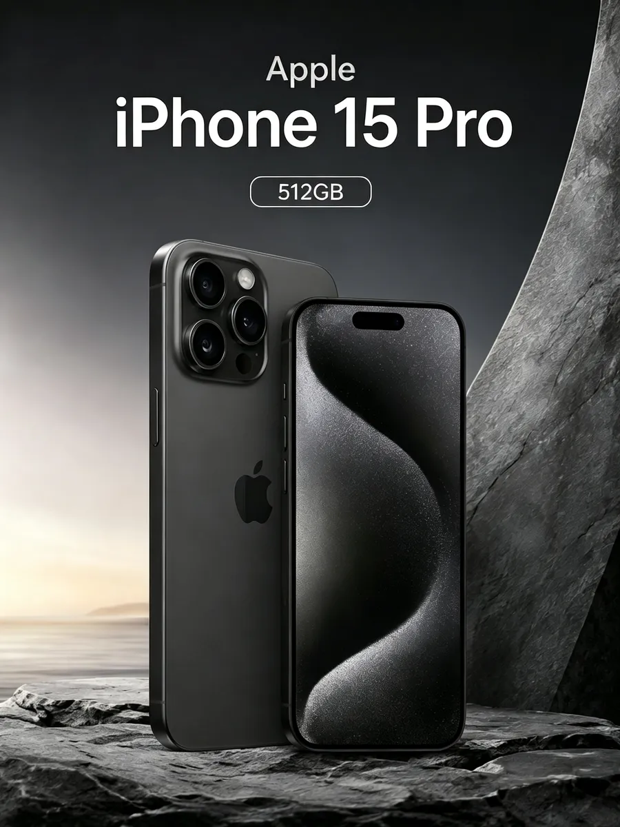 Смартфон iPhone 15 Pro, 512ГБ,черный Apple 876199037 купить за 69 219 ₽ в интернет‑магазине Wildberries