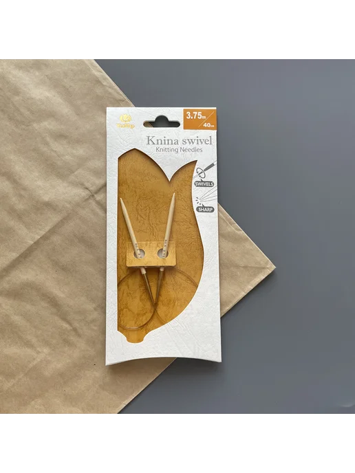 Tulip Спицы бамбуковые 40 см круговые укороченные 3.75 мм, вариант, фото 2