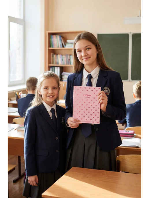 Феникс+ Дневник школьный 1 - 11 класс 48 л твердая обложка, розовый, фото 2