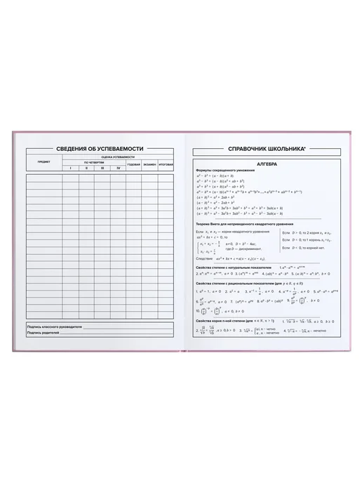 Феникс+ Дневник школьный 1 - 11 класс 48 л твердая обложка, розовый, фото 7