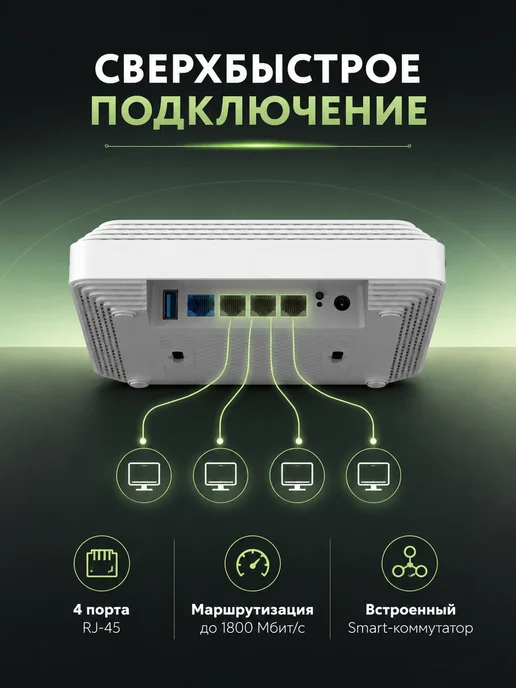 Netcraze Wi-Fi роутер Hopper SE NC-3812, белый, фото 3