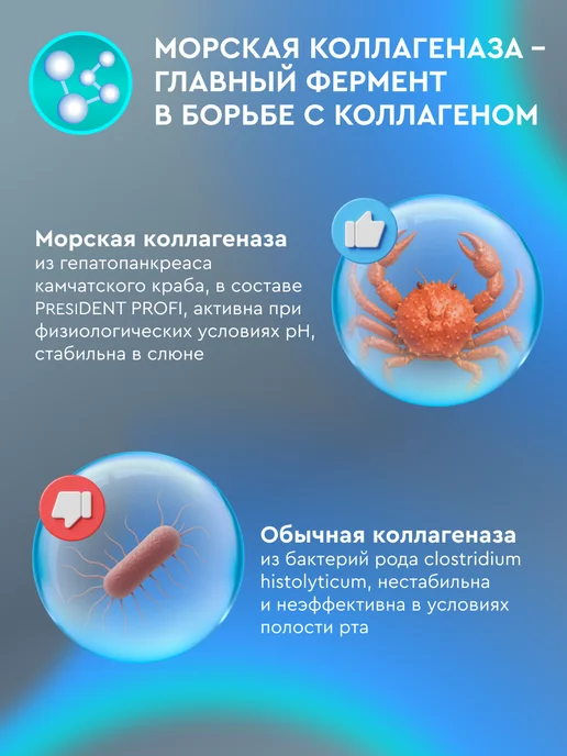 PRESIDENT Зубная паста для брекетов PROFI ORTHO-EXPERT (RDA 75) 90 г, 90 г, фото 8
