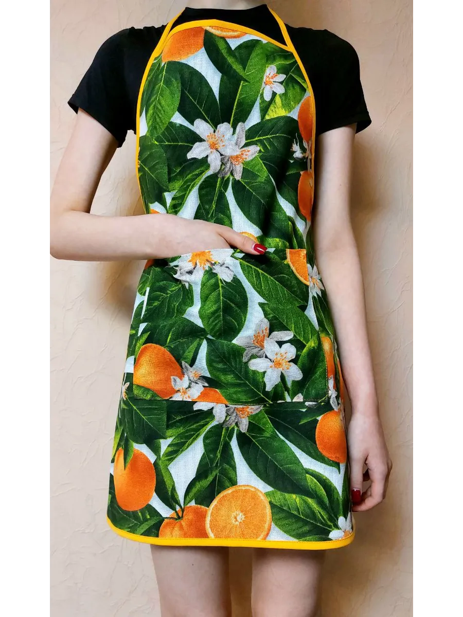фартук кухонный из рогожки