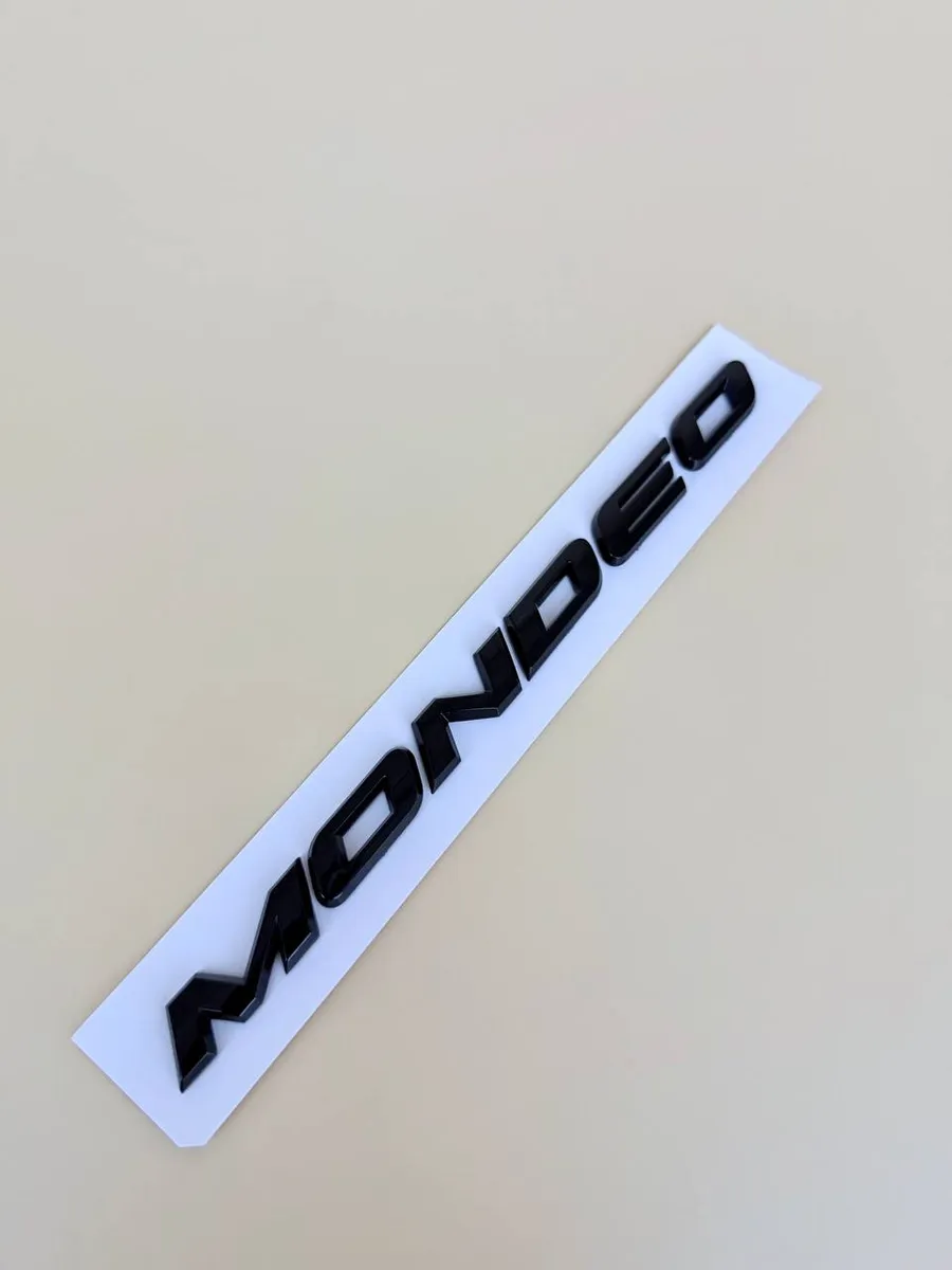 Надпись наклейка на багажник Ford Форд Mondeo Черный 19см