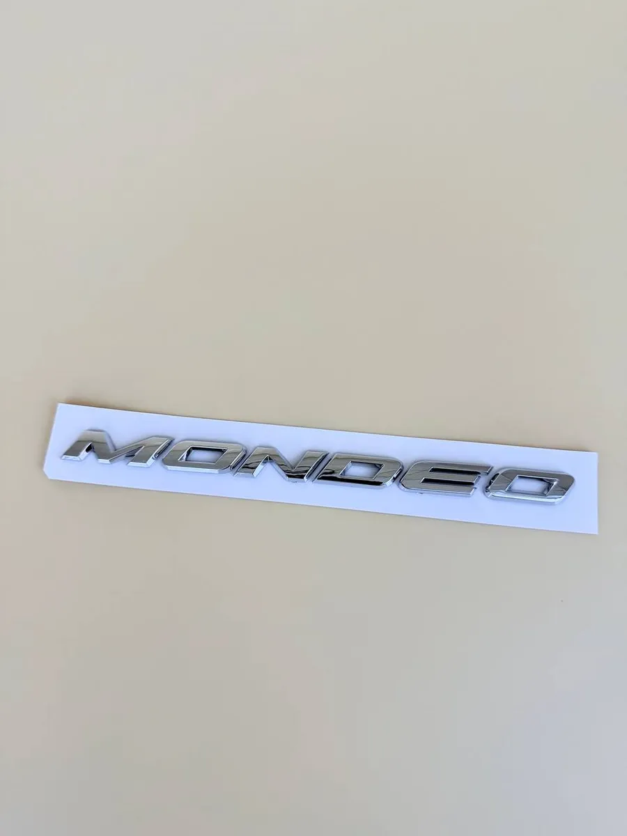 Надпись наклейка на багажник Ford Форд Mondeo Хром 19см