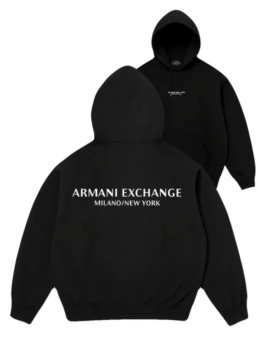 Черная толстовка Armani Exchange с логотипом