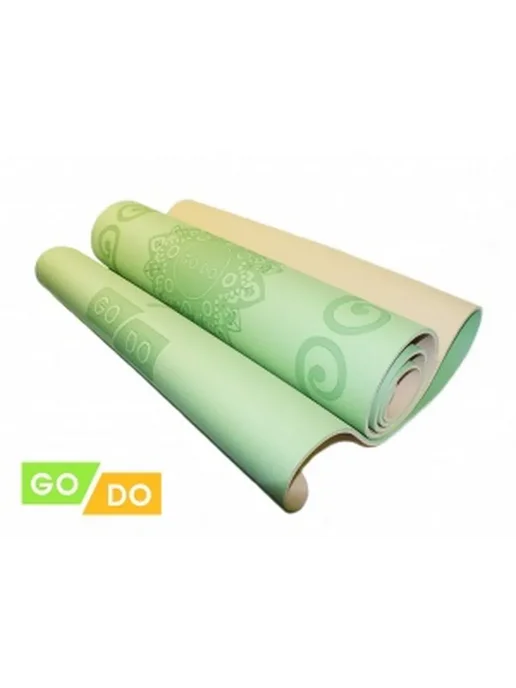 GO DO Коврик для фитнеса, зеленый