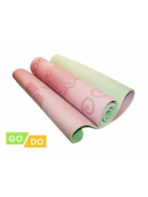 GO DO Коврик для фитнеса, розовый