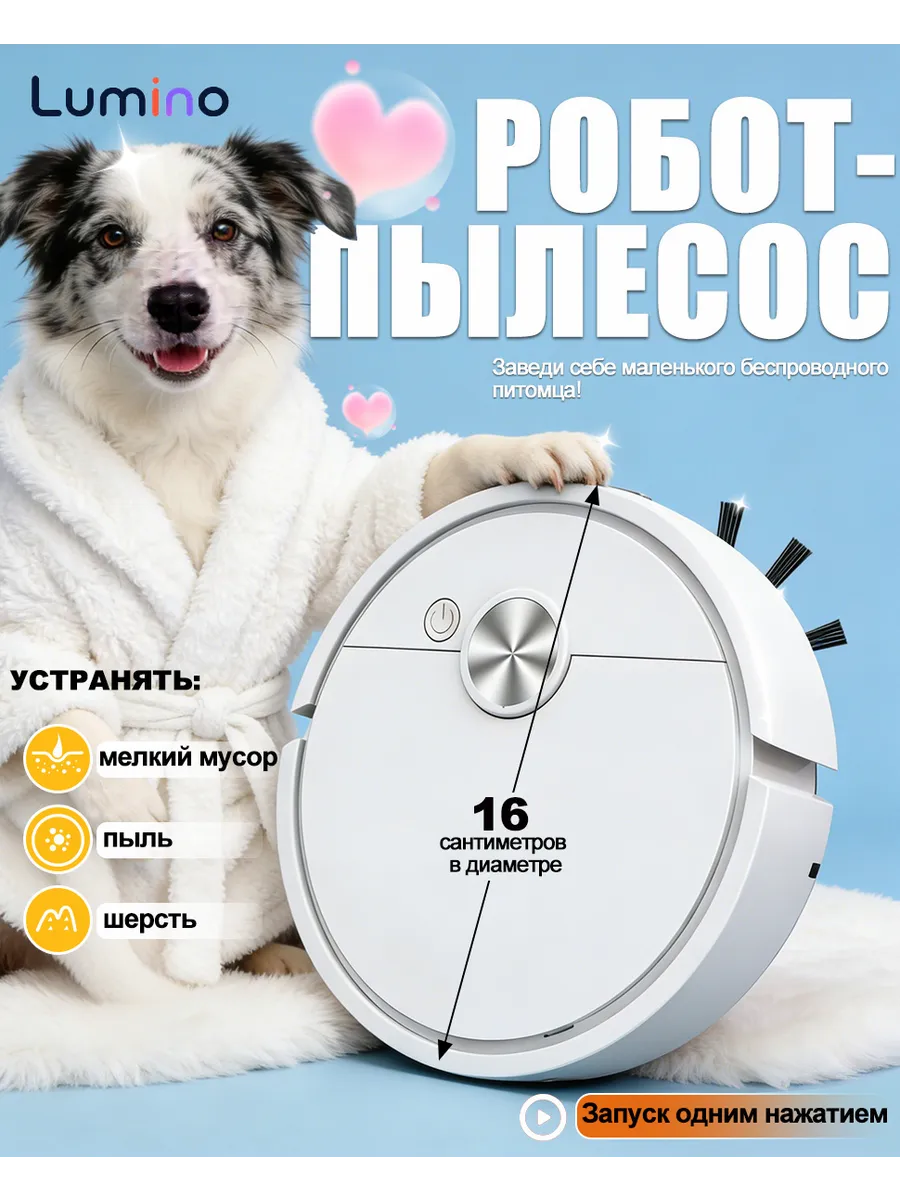 Мини-робот для уборки помещений