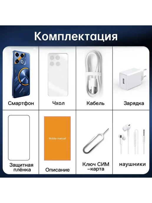 Смартфон VOVE Gt 20 Pro 1/1024 ГБ, черный, фото 2