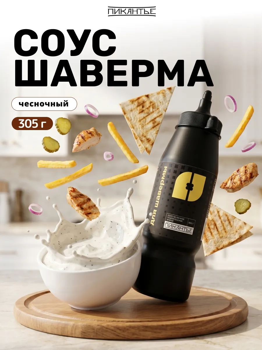 Соус чесночный для шаурмы, 305 г