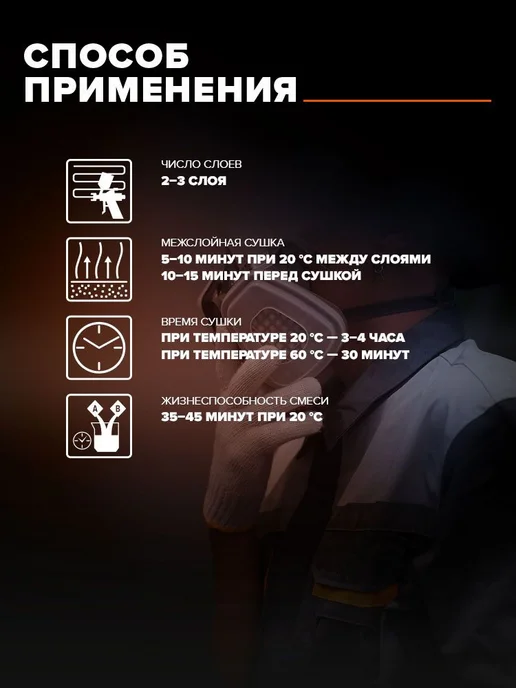 Remix Грунтовка для автомобиля акриловая 2K HS 4 1 белая праймер, белый, фото 5