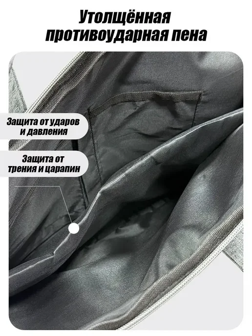 YALAI Сумка для ноутбука 15,6–16 и документов, черный, фото 5