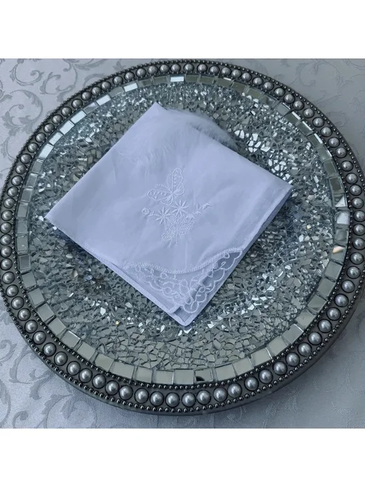 Lapastel Платки носовые 3 шт 30х30 см хлопок подарочные хб тканевые, 28x28 см, 2 шт, фото 5