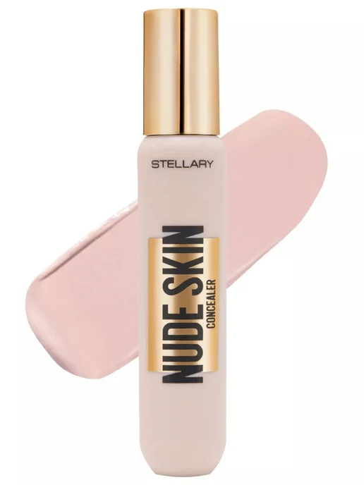 Stellary Консилер для лица и глаз Nude Skin Concealer, тон 01 Shell, бежевый, фото 4