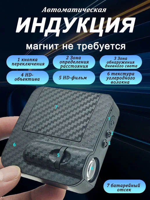 Беспроводная Подсветка дверей с логотипом 2шт Хендай, 2 шт, фото 3