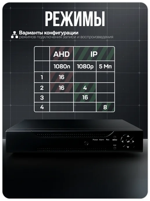 Ps-Link Комплект видеонаблюдения AHD 8Мп KIT-B816HD, черный, фото 9