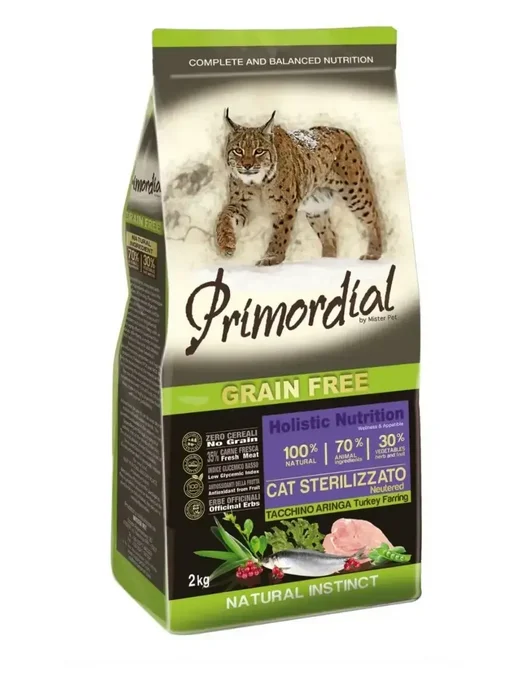 Сухой корм Primordial Neutered Кошек для собак, стерилизованные, 2 кг, фото 2
