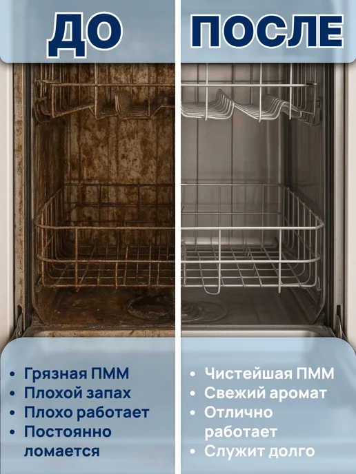 ALIMPHOME Очиститель для посудомоечных машин 250 + 30 мл Набор из 2 шт, 30 мл, фото 3