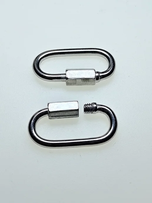 Konung Tools Карабин винтовой нержавеющий 4 мм А2-70 (1 шт), 1 шт, фото 3
