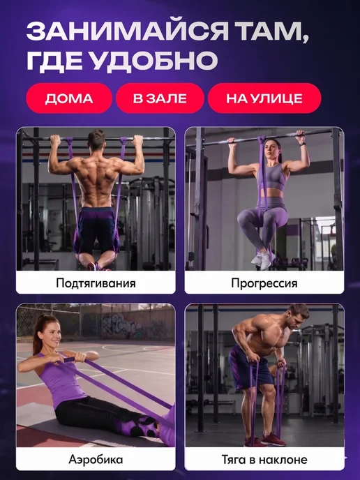 SYNE Резинка для фитнеса и подтягивания, вариант, фото 5