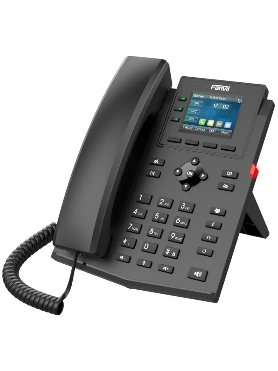 IP Телефон стационарный SIP X303W офисный проводной