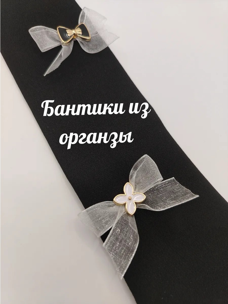 Галстук черный корейский стиль для девочки 006-0033Ч