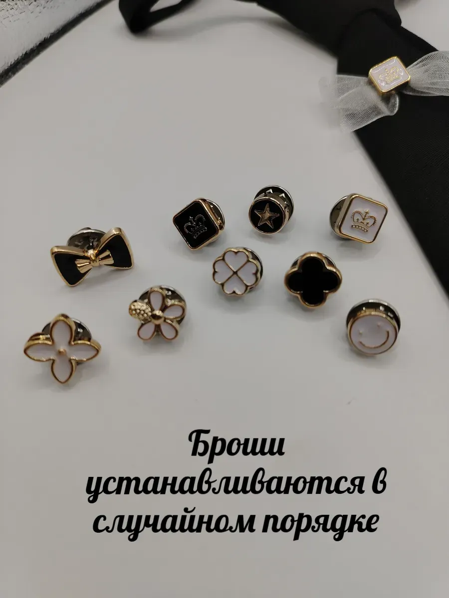 Галстук черный корейский стиль для девочки 006-0033Ч