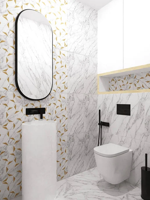 Beryoza Ceramica Плитка для ванной и кухни на пол, белый, фото 5