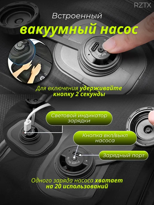 Вакуумная сумка для чемоданов, рюкзаков для путешествий, черный, фото 2