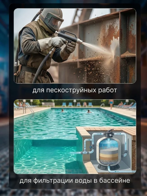 Песок кварцевый для пескоструев, вариант, фото 4