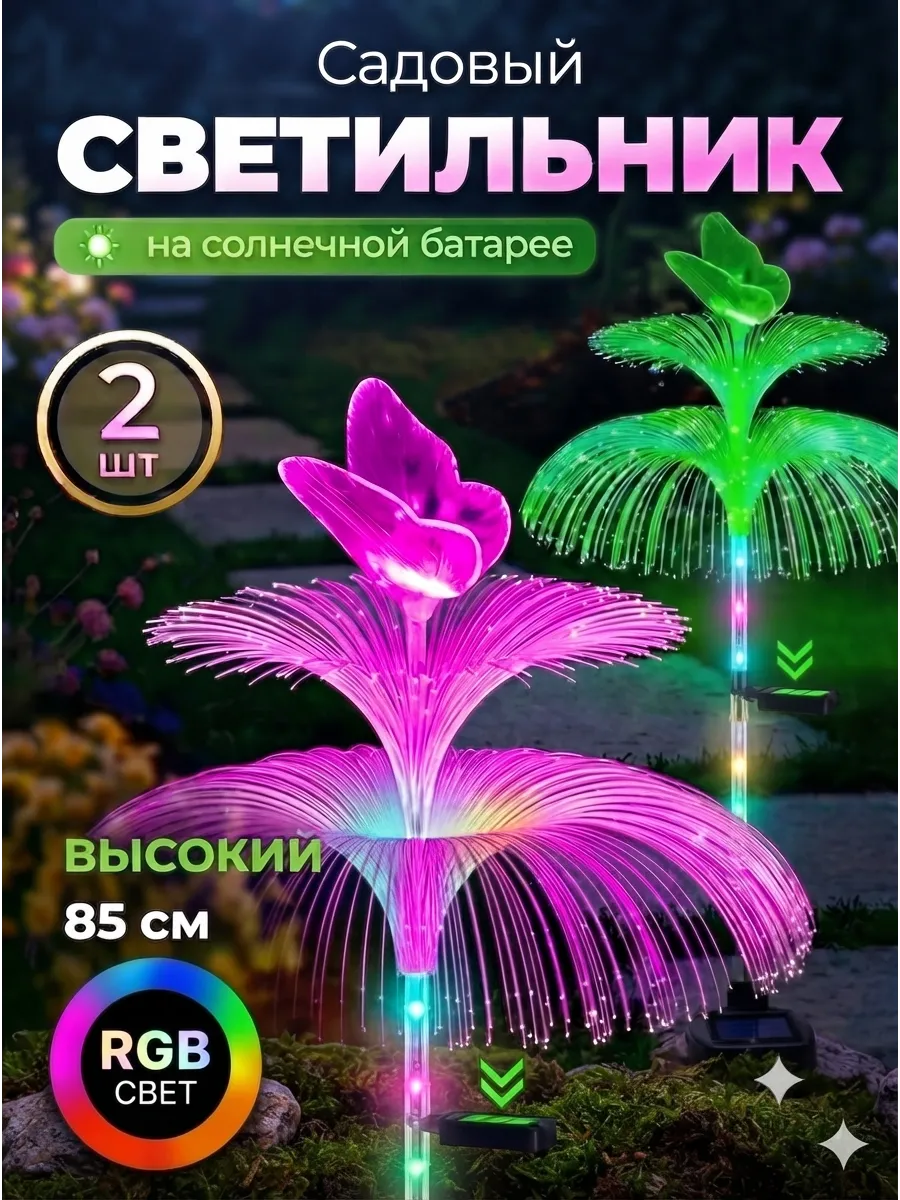 Садовый светильник на солнечных батареях