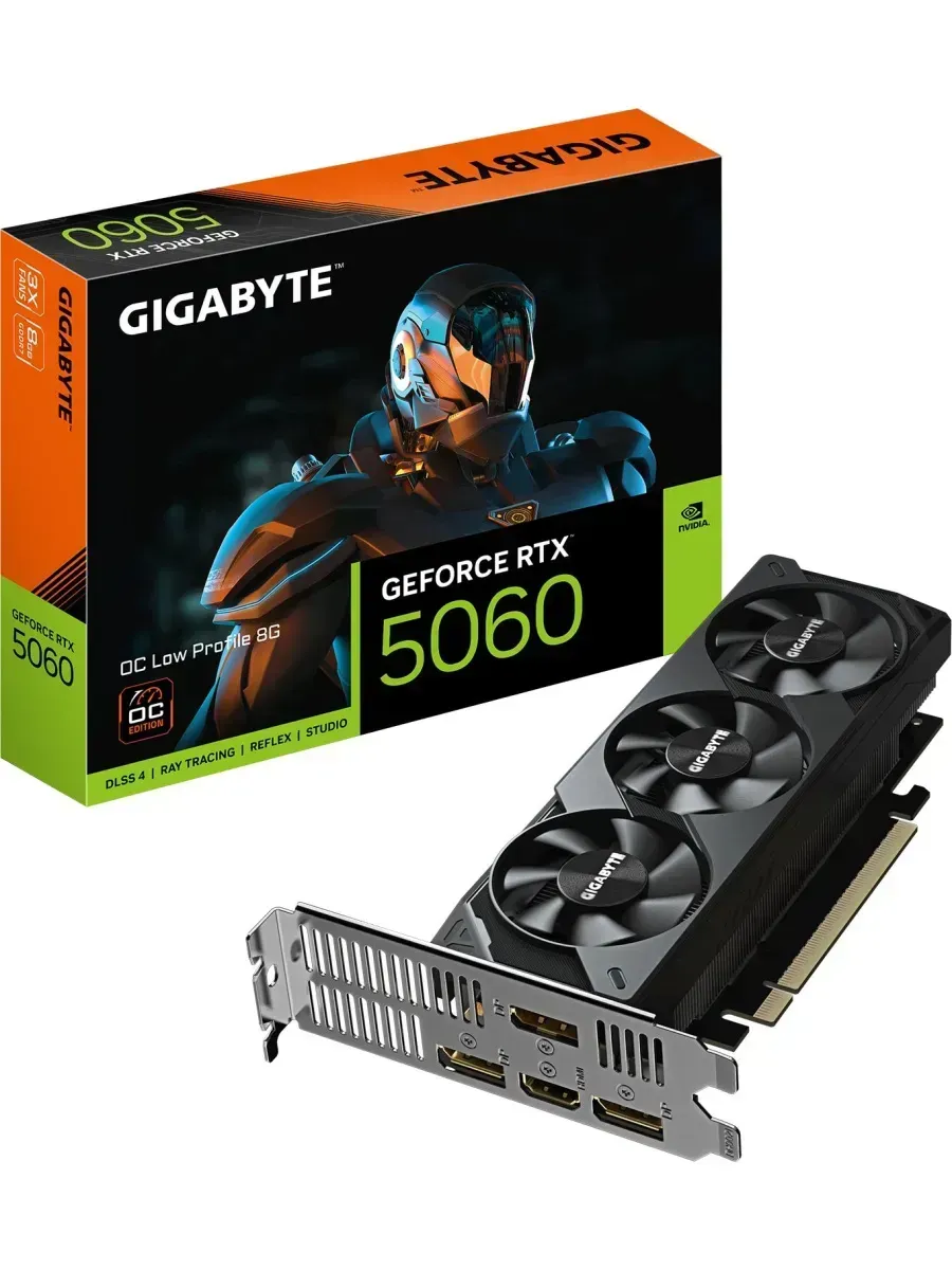 Видеокарта RTX5060 OC 8GB GDDR7, Low Profile Gigabyte 881336205 купить за 65 018 ₽ в интернет‑магазине Wildberries