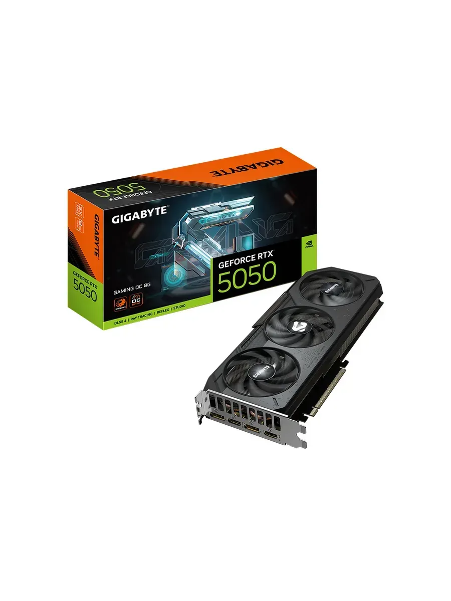 Gigabyte Видеокарта GeForce RTX5050 GAMING OC, 8GB GDDR6