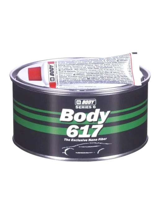 HB BODY Шпатлевка BODY 617 NanoFiber, 2К 0,5, зеленый, фото 2