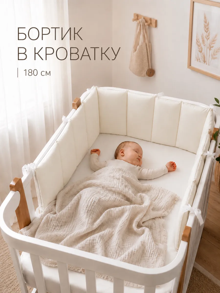 Бортики в кроватку для новорожденных