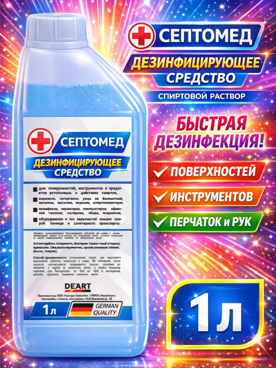 Антисептик дезинфицирующее средство 1 литр