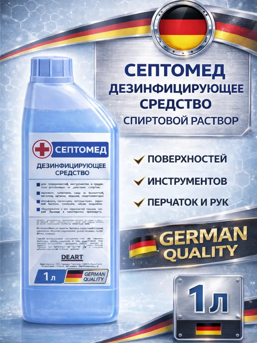 Антисептик De’art спиртовой дезинфекция поверхностей 1л