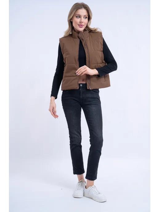 Sam's store Жилетка утепленная осенне-весенняя, коричневый, фото 3
