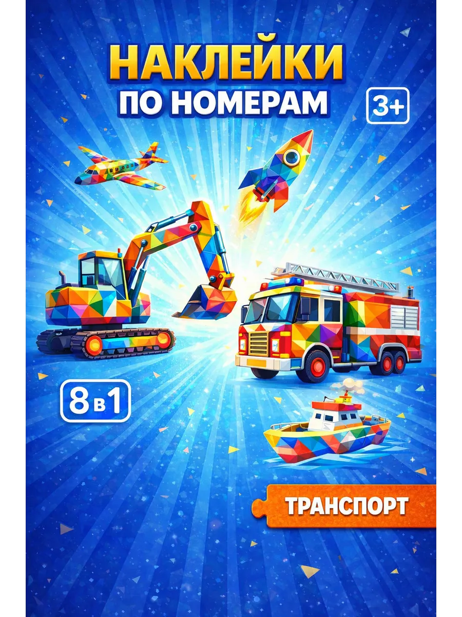 Наклейки по номерам раскраска аппликация