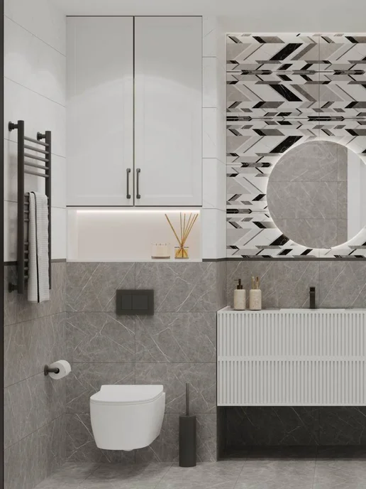 Beryoza Ceramica Плитка на пол в ванную керамическая 42х42см, серый, фото 5
