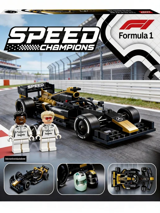 LEGO Mercedes F1 автомобиль-конструктор, черный, фото 2
