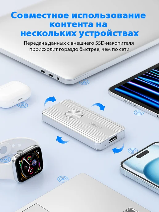 EAGET Внешний ssd 512 ГБ Type-C USB 3.2, 512 ГБ, фото 4