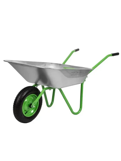 СИБРТЕХ Тачка садовая (строительная), 90 кг, 65 л, 689615, 90 кг, 65 л, фото 6