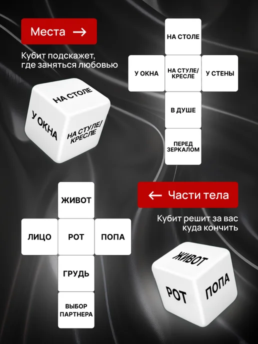 SexyGram Секс кубики 18+ Настольная игра для пар, вариант, фото 3